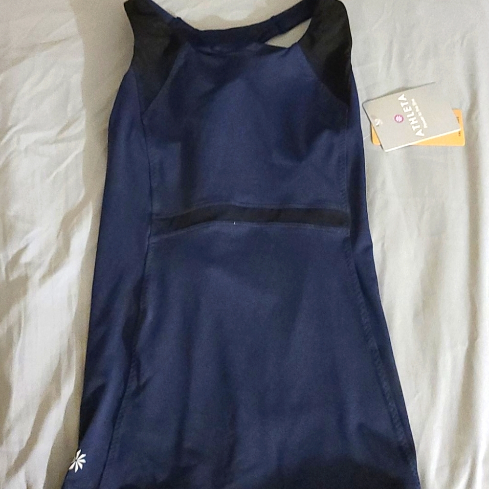 Athleta Ace Racer Tank in Navy/Black